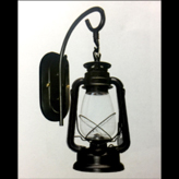 Đèn vách đèn dầu cổ sơn đen sử dụng được ngoài trời CT-6195 200xH370